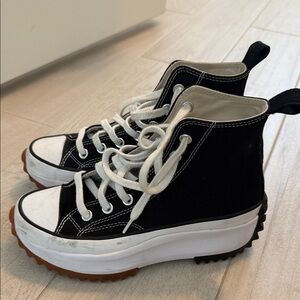 Black High-Top Women's Sneakers